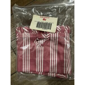 Longaberger Cake Basket Liner DUSTY ROSE‎ pink Stripe NEW Fabric NEW